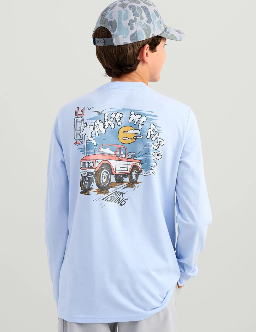 Kids Huk Truck Long Sleeve Tee