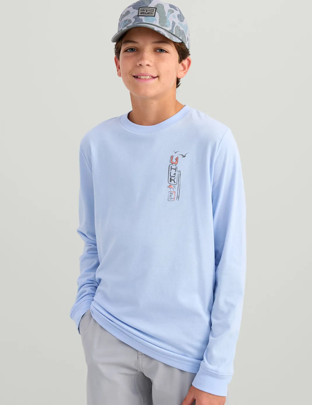 Kids Huk Truck Long Sleeve Tee