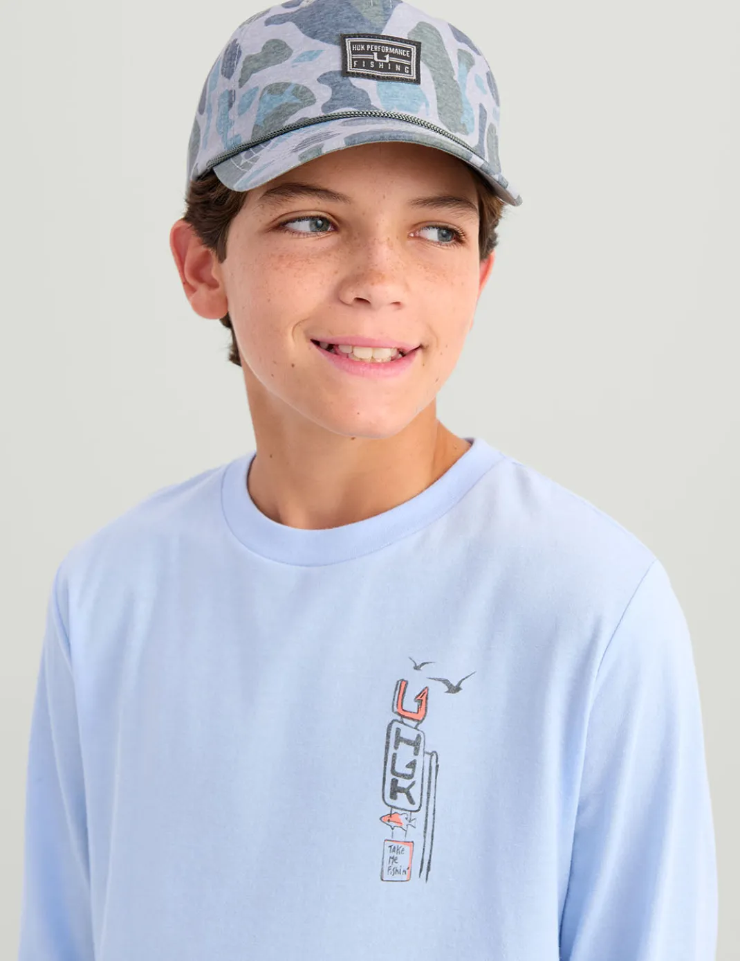 Kids Huk Truck Long Sleeve Tee