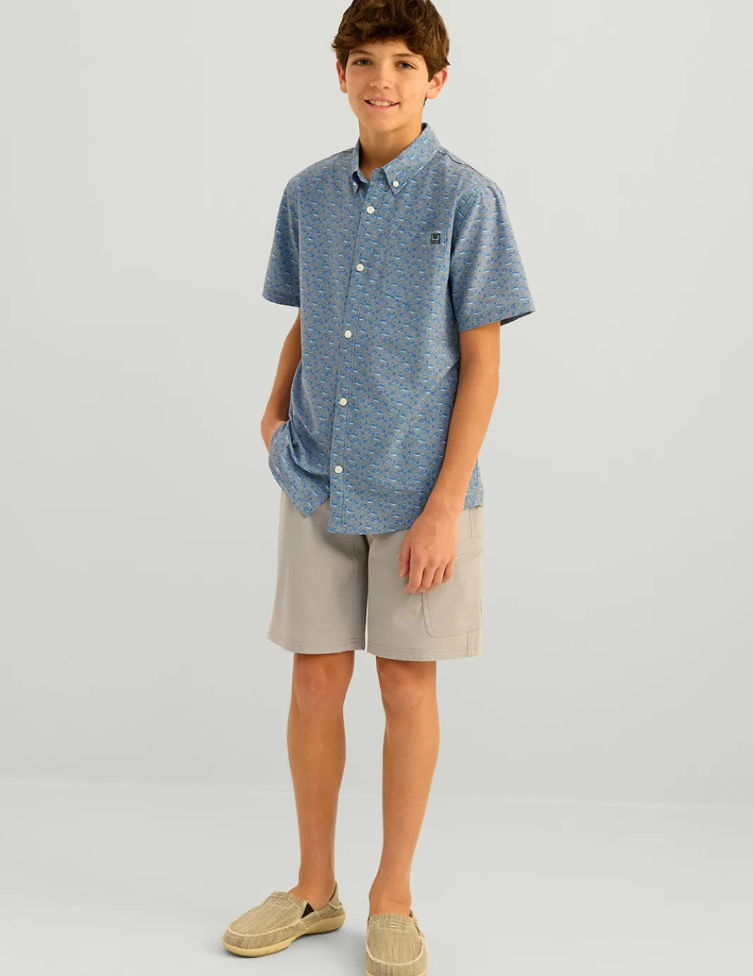 Kids Kona Short Sleeve Button-Down