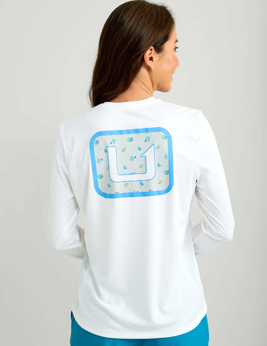 Womens Huk Box Pursuit Performance V-Neck